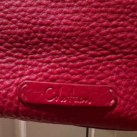 Cole Haan Red pebbled leather tote - Picture 2 of 16